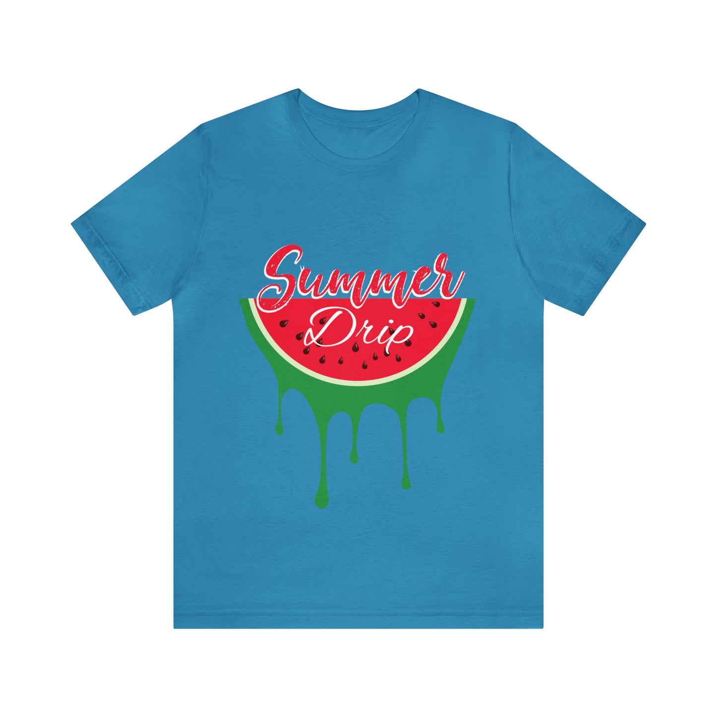 Summer Drip Watermelon Unisex Jersey Short Sleeve Tee