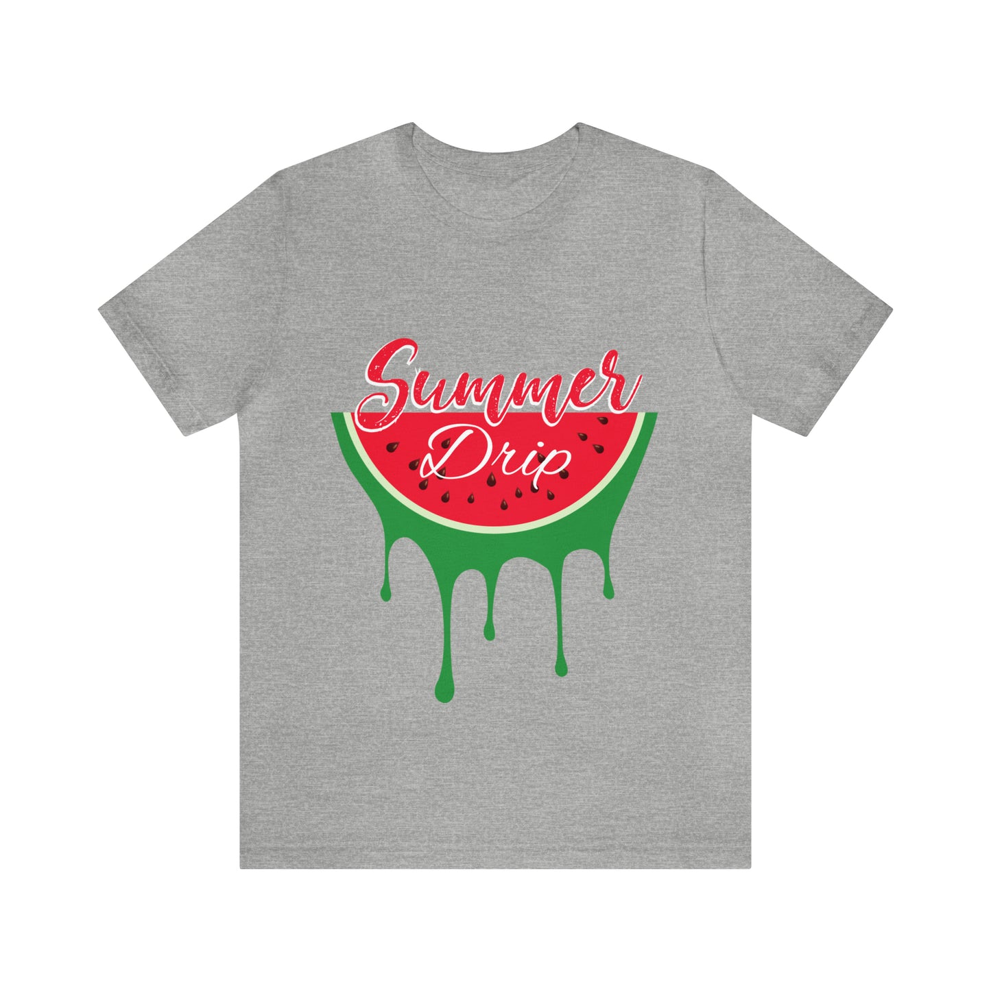 Summer Drip Watermelon Unisex Jersey Short Sleeve Tee