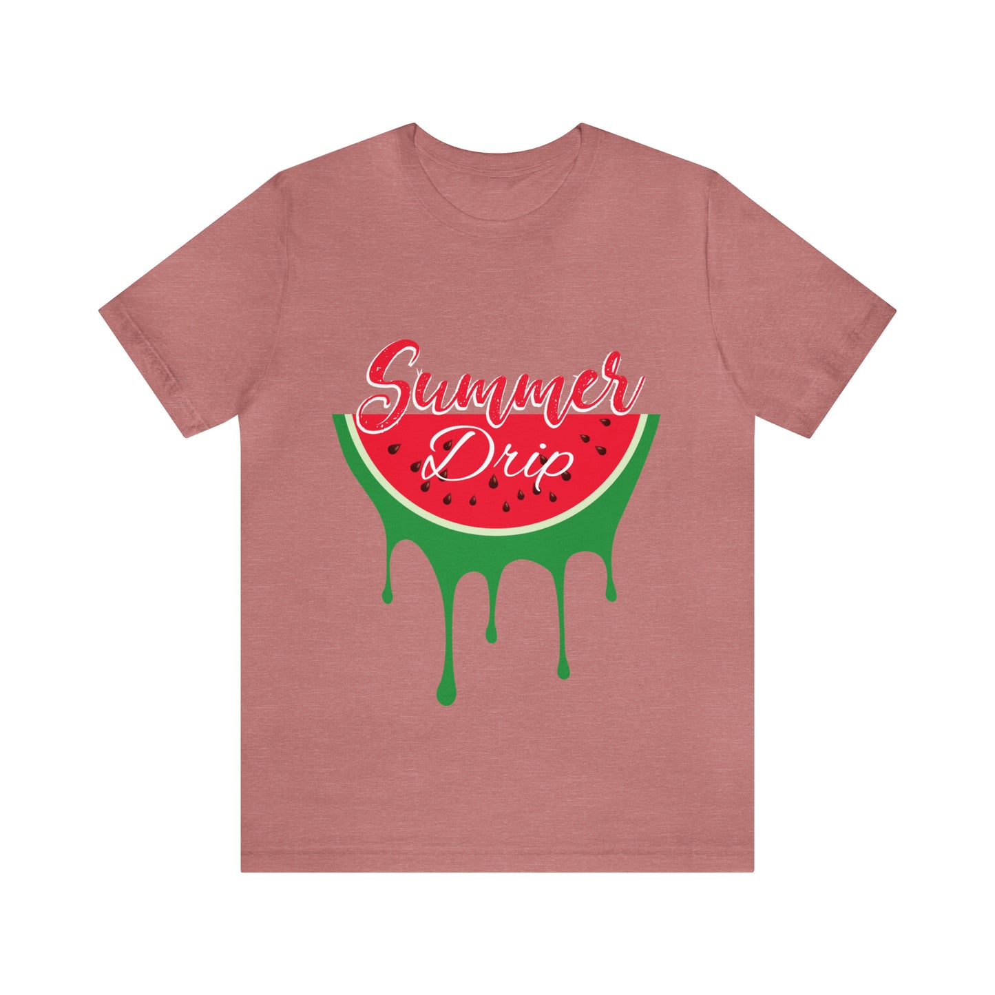 Summer Drip Watermelon Unisex Jersey Short Sleeve Tee